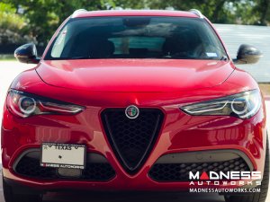 Alfa Romeo Stelvio Headlight Trim Kit - Carbon Fiber